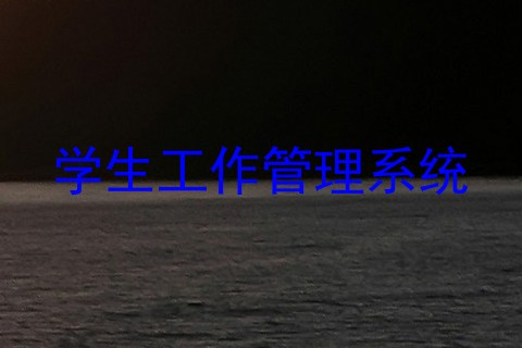 学生工作管理系统
