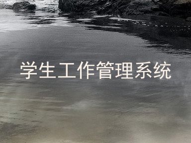 学生工作管理系统