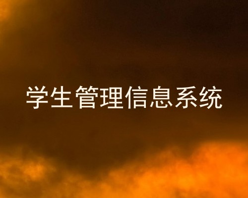 学生管理信息系统