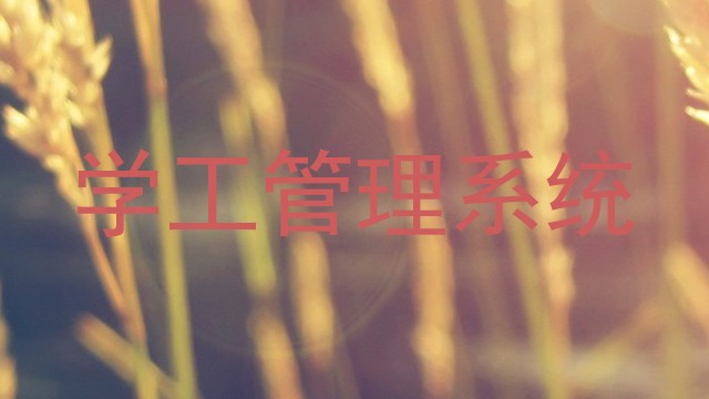 学工管理系统