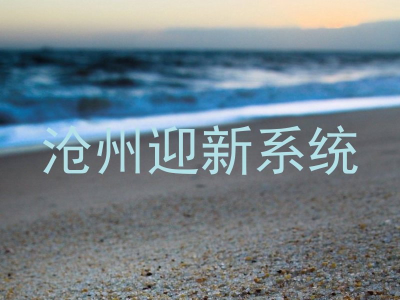 沧州迎新系统