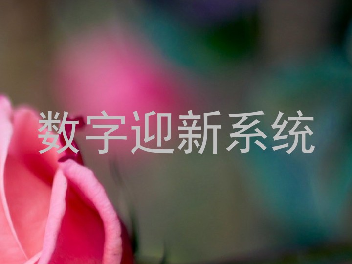 数字迎新系统