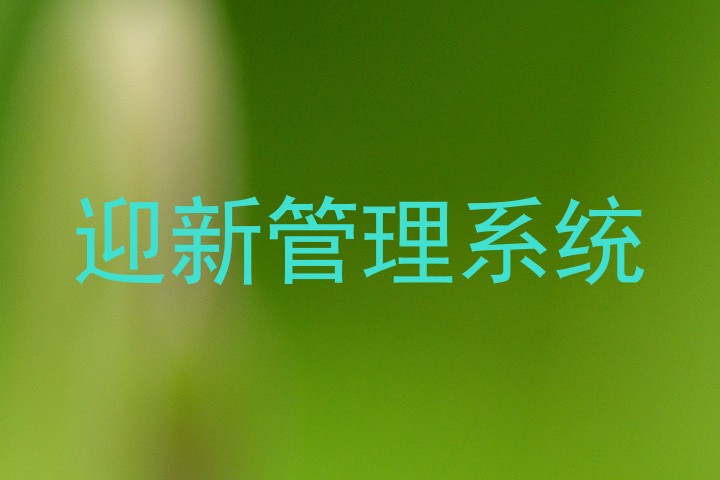 迎新管理系统