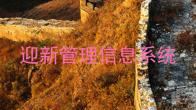 迎新管理信息系统