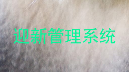 迎新管理系统