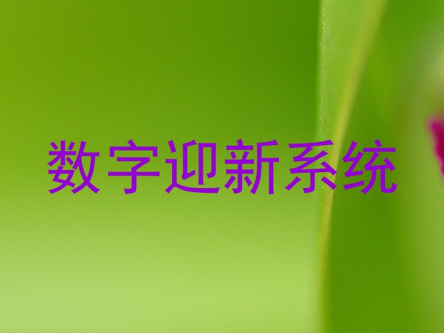 数字迎新系统