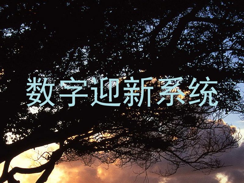 数字迎新系统