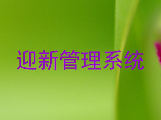 迎新管理系统