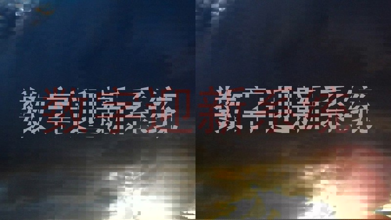 数字迎新系统