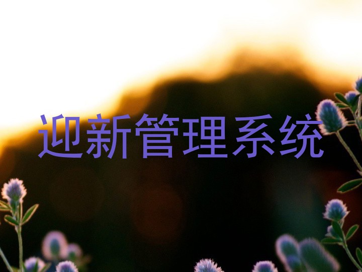 迎新管理系统