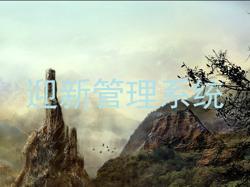 迎新管理系统
