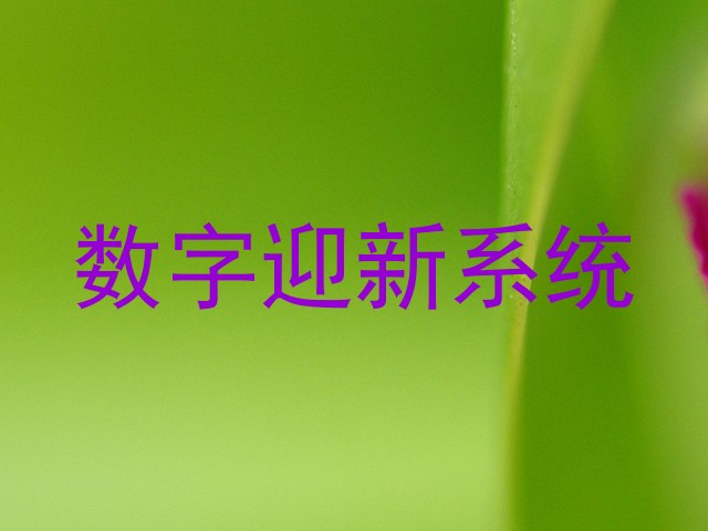 数字迎新系统