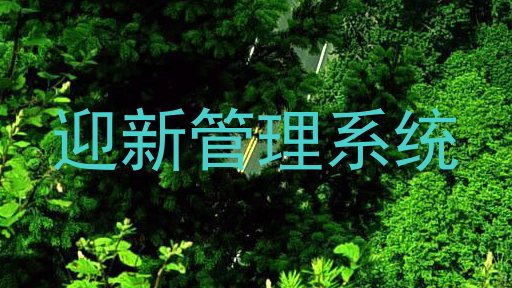 迎新管理系统