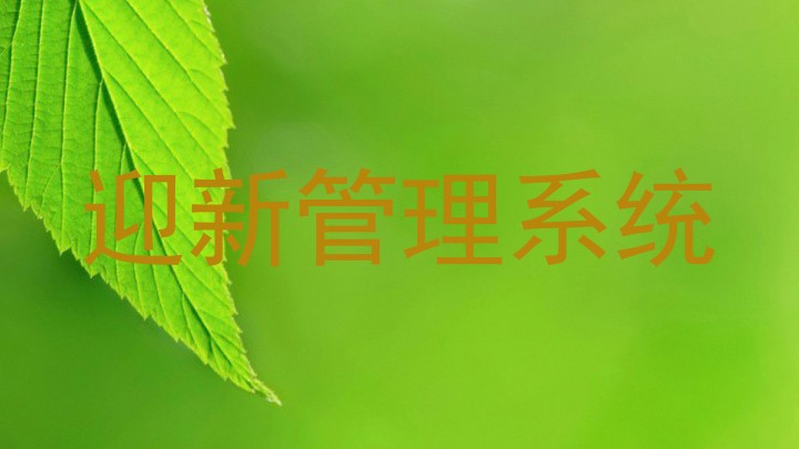 迎新管理系统