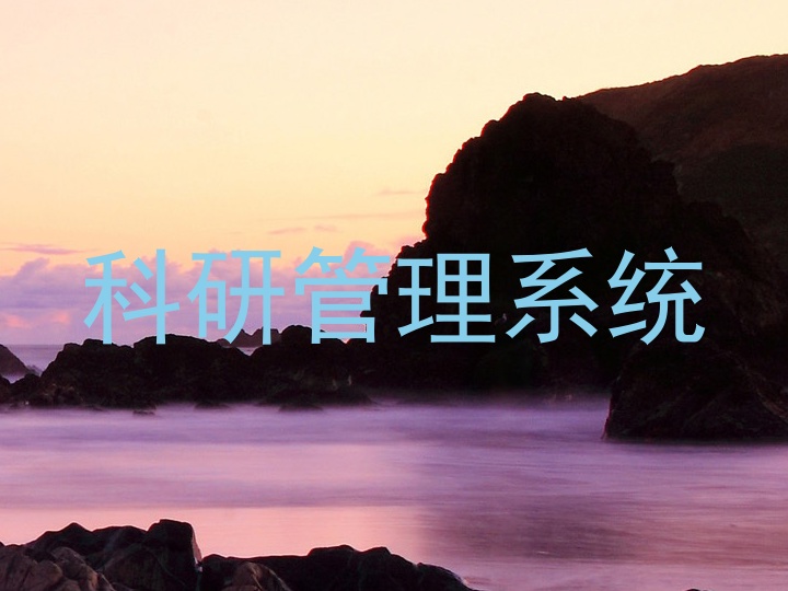 科研管理系统