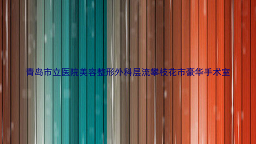 青岛市立医院美容整形外科层流攀枝花市豪华手术室