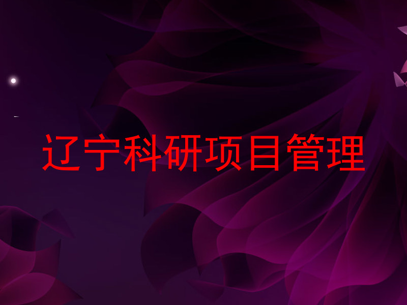 辽宁科研项目管理