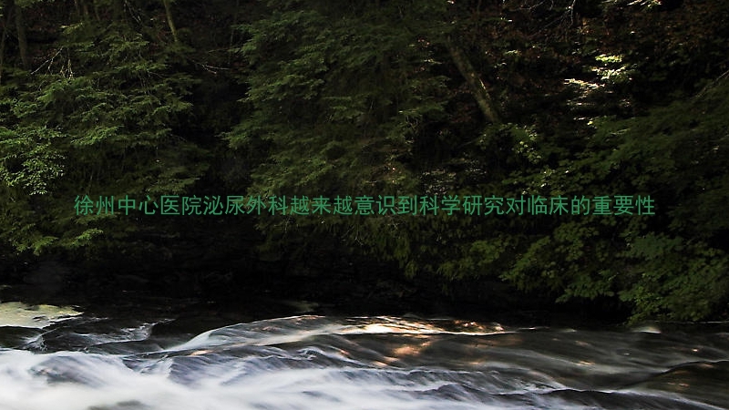 徐州中心医院泌尿外科越来越意识到科学研究对临床的重要性