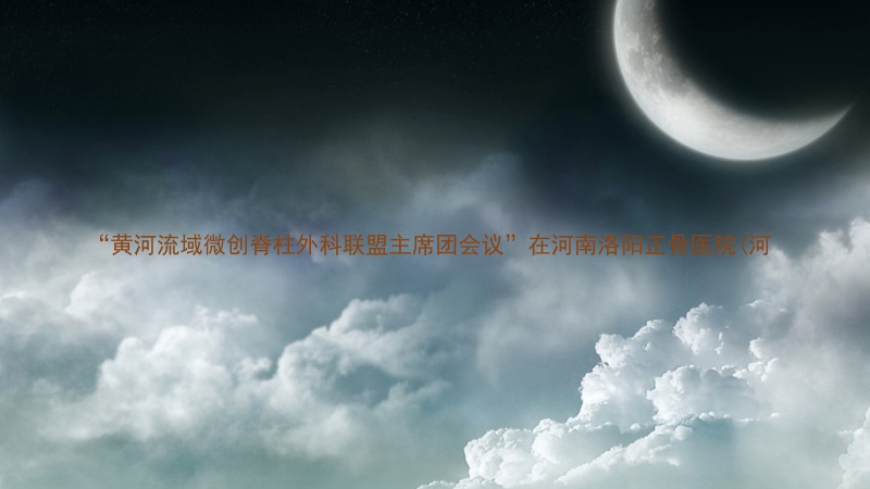 “黄河流域微创脊柱外科联盟主席团会议”在河南洛阳正骨医院(河