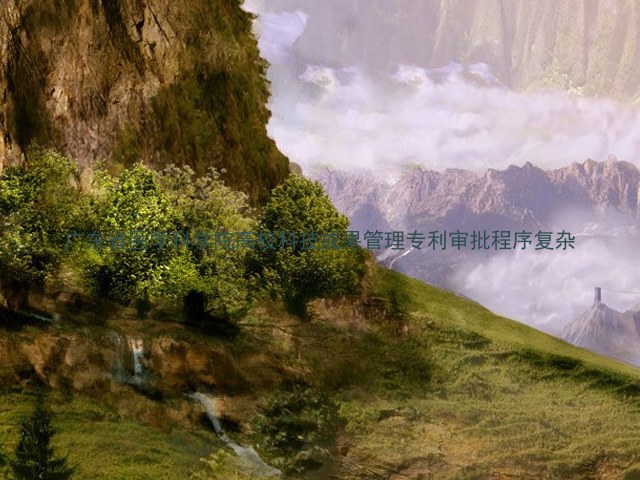 广东省医学科学院高校科技成果管理专利审批程序复杂