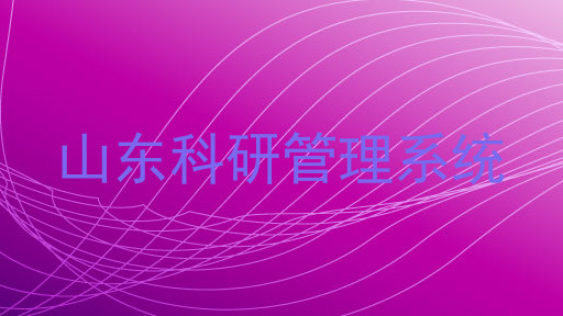 山东科研管理系统