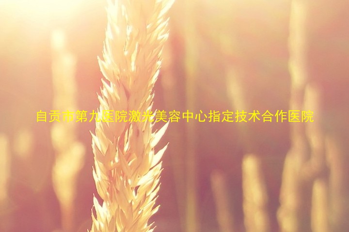 自贡市第九医院激光美容中心指定技术合作医院
