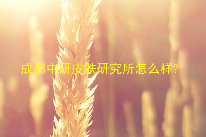 成都中研皮肤研究所怎么样?