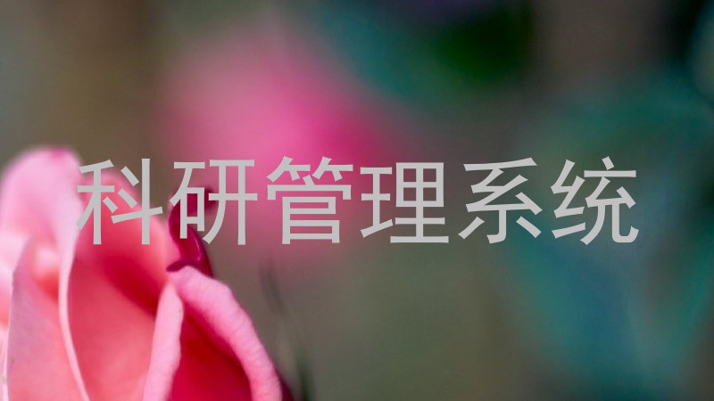 科研管理系统