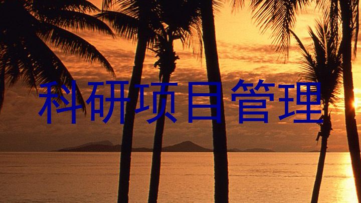 科研项目管理