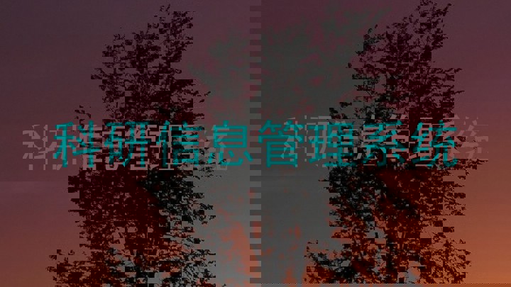 科研信息管理系统
