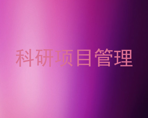 科研项目管理