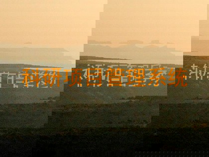 科研项目管理系统