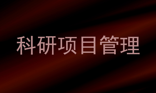 科研项目管理