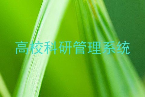 高校科研管理系统