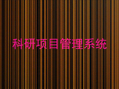 科研项目管理系统