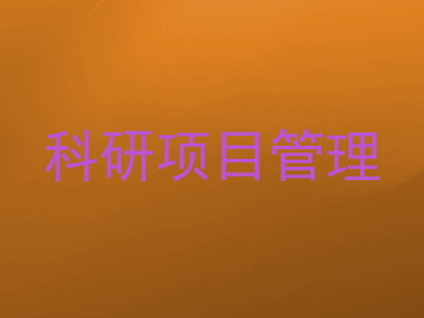 科研项目管理