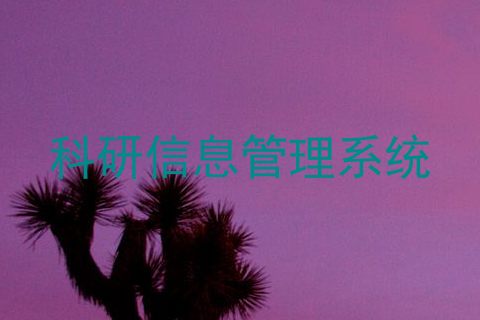 科研信息管理系统