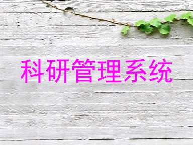 科研管理系统