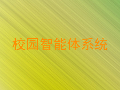 校园智能体系统
