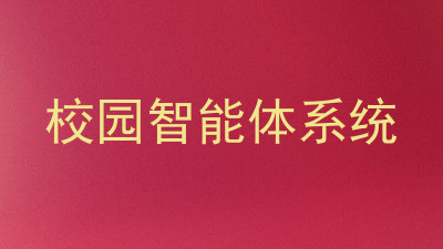 校园智能体系统