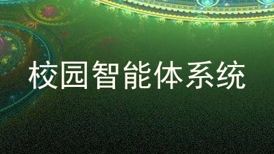 校园智能体系统