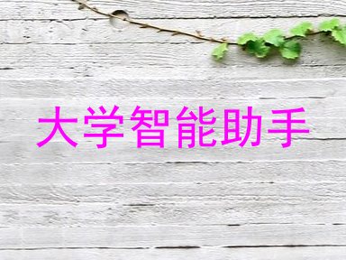 大学智能助手