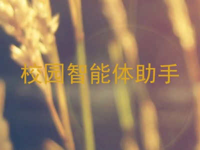 校园智能体助手