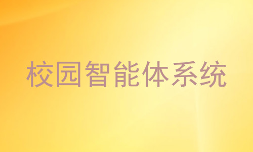 校园智能体系统