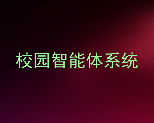 校园智能体系统