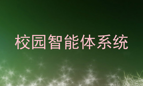 校园智能体系统