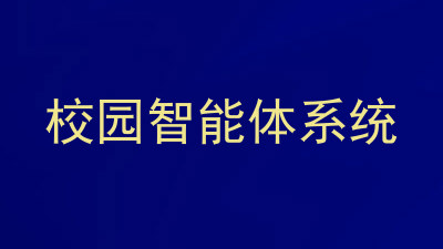 校园智能体系统