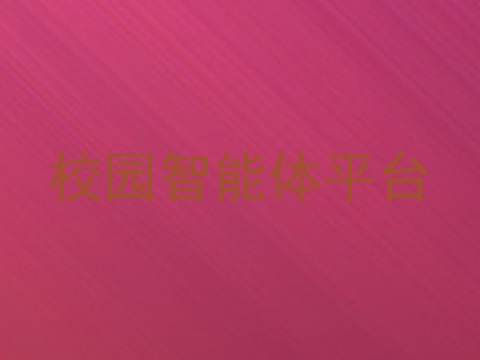校园智能体平台